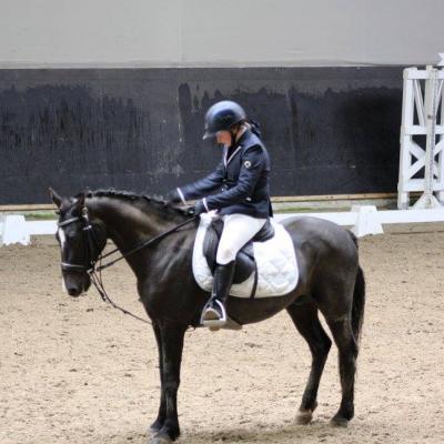 Lucie et Quito en dressage